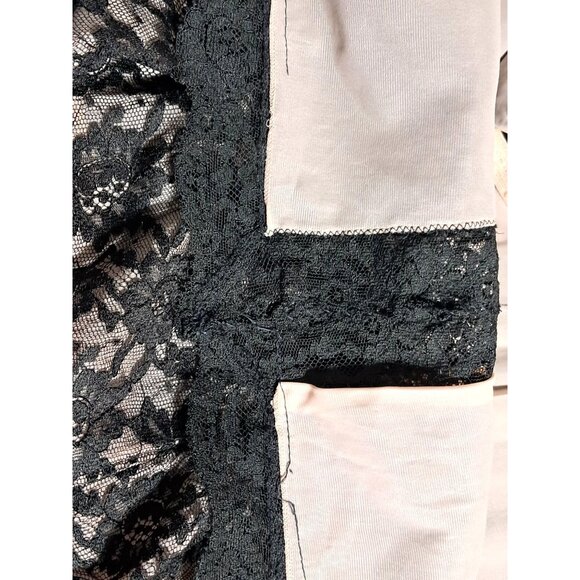 Vintage Vanity Fair Slip Skirt Womens Size M Black Lace Half Slip Lingerie Under - Picture 10 of 12